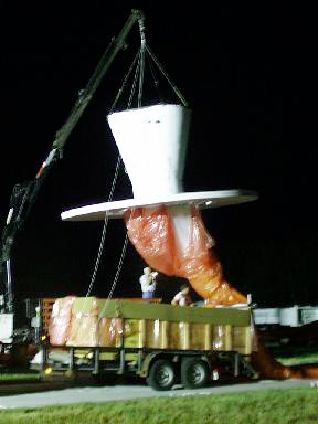 lifting payload off of dock
